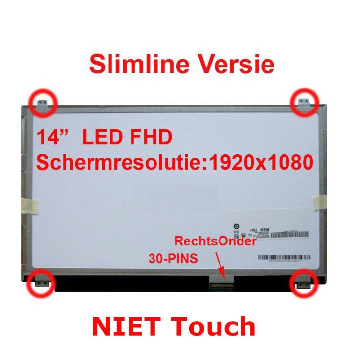 Laptopscherm geschikt voor HP EliteBook 840 G1 840 G2 series