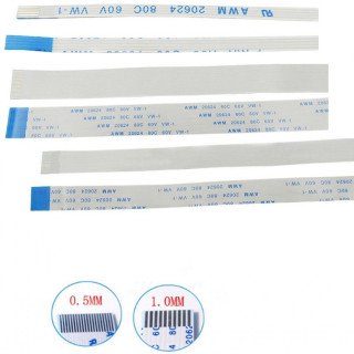 Flex Kabel AWM 20624 80C 60V VW-1 0.5mm 8-pins 10CM