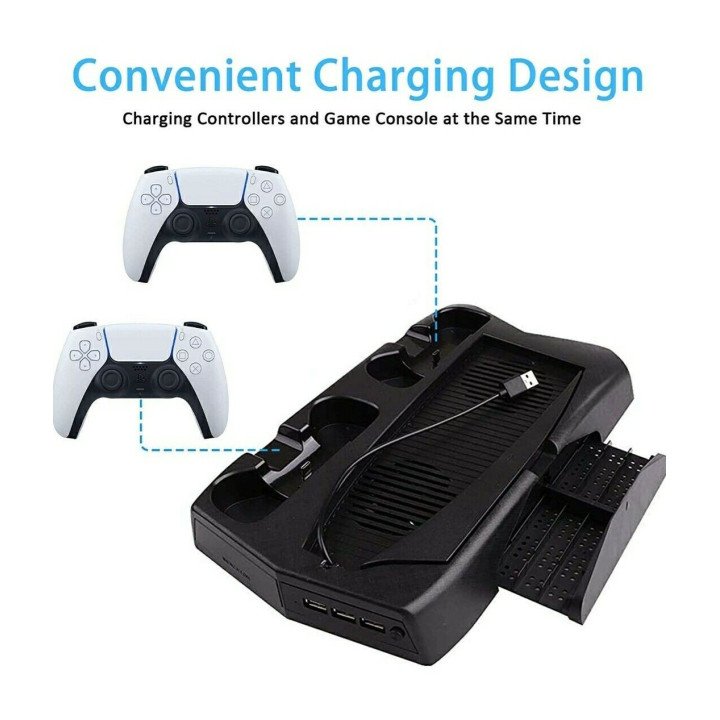 Playstation 5 PS5 standaard en koeling met Dual controller oplader