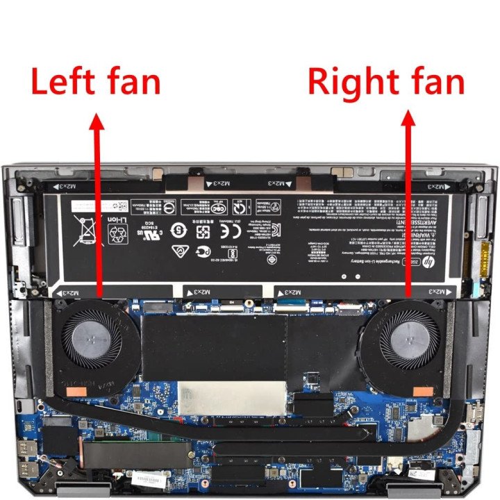 HP Zbook Studio X360 G5 Koelventilator CPU GPU koeler