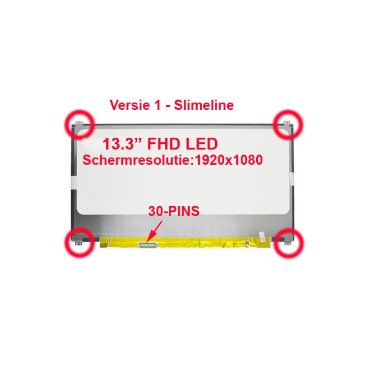Laptop scherm N133HSE-EA3 N133HSE-EA1 N133HCE-EAA 1920X1080 13.3 INCH