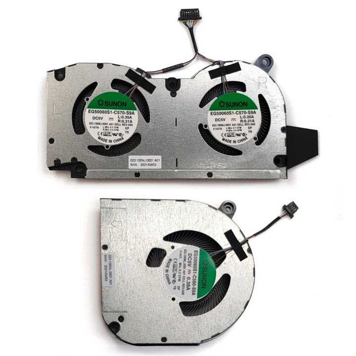 Dell Inspiron 16-7610 7610 16 Koelventilator 0H1YC7 05CXK8